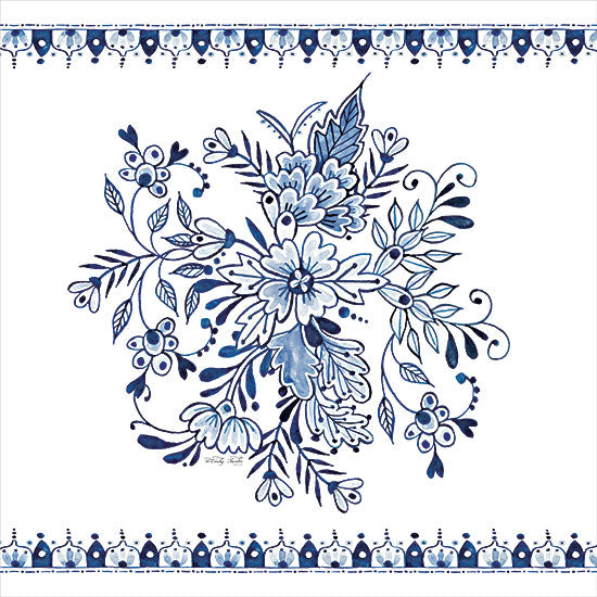 Cindy Jacobs CIN3083 - CIN3083 - Navy Floral I - 12x12 Flowers, Blue & White, Country, Patterns, Old Fashioned, Vintage from Penny Lane