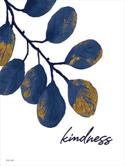 CIN3089 - Kindness Navy Gold Leaves - 12x16