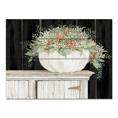 CIN3104PAL - Fall Floral Pumpkin  - 16x12