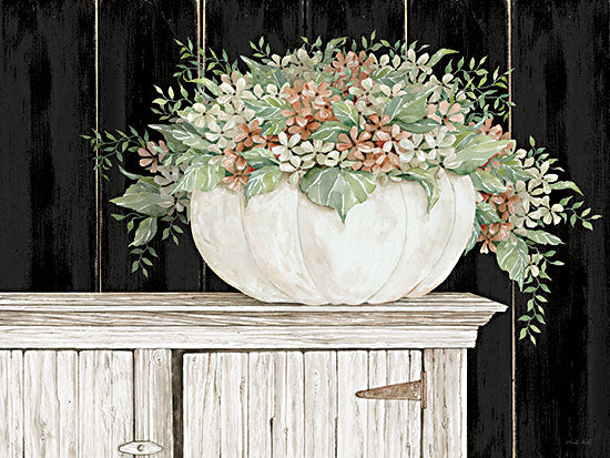 Cindy Jacobs CIN3104 - CIN3104 - Fall Floral Pumpkin  - 16x12 Fall Floral Pumpkin, Fall Flowers, Flowers, Pumpkin Vase, Flowers, Still Life, Fall, Autumn from Penny Lane