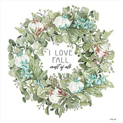 CIN3136 - I Love Fall Wreath - 12x12