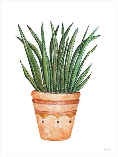 Cindy Jacobs CIN3152 - CIN3152 - Aztec Pot II - 12x16 Aztec Pot, Potted Plant, Cactus, Succulent, Southwestern, Botanical from Penny Lane