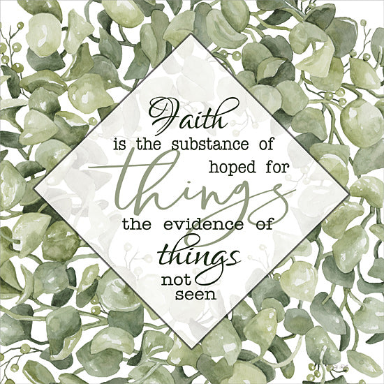 Cindy Jacobs CIN3172 - CIN3172 - Faith Is… - 12x12 Faith is the Substance of Things Hoped For, Bible Verse, Hebrews, Greenery, Typography, Signs from Penny Lane