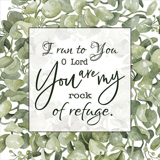 Cindy Jacobs CIN3173 - CIN3173 - You Are My Rock - 12x12 You Are My Rock, Motivational, Greenery, Typography, Signs from Penny Lane