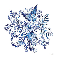 CIN3308 - Blue & White Flowers - 12x12