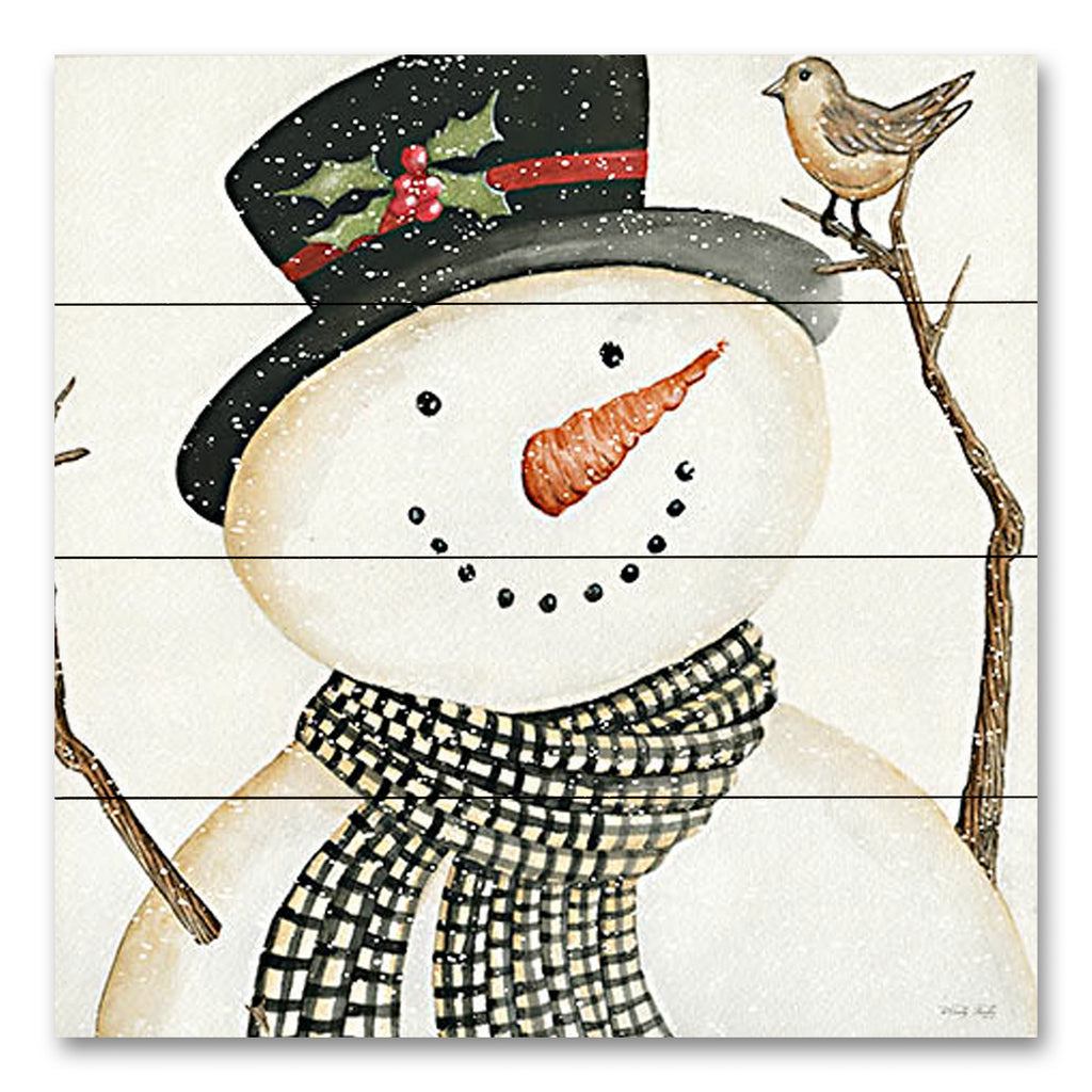 Cindy Jacobs CIN3333PAL - CIN3333PAL - Mr. Frosty - 12x12 Snowman, Winter, Whimsical, Bird from Penny Lane