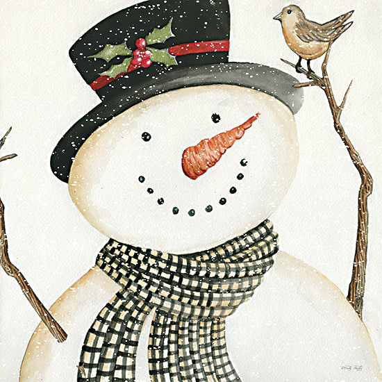 Cindy Jacobs CIN3333 - CIN3333 - Mr. Frosty - 12x12 Snowman, Winter, Whimsical, Bird from Penny Lane