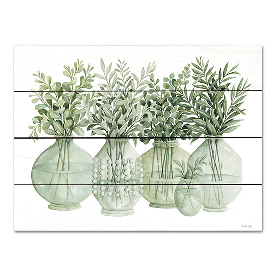 Cindy Jacobs CIN3350PAL - CIN3350PAL - Simply Sage II - 16x12 Sage, Still Life, Vases, Green, Greenery, Herbs from Penny Lane