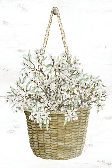 Cindy Jacobs CIN3360 - CIN3360 - Basket of Apple Blossoms - 12x18 Basket of Apple Blossoms, Apple Blossoms, Hanging Basket, Basket, Spring, Springtime from Penny Lane