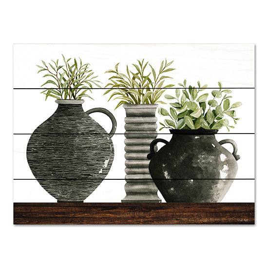 Cindy Jacobs CIN3364PAL - CIN3364PAL - Black Vase Set - 16x12 Black Vases, Still Life, Greenery, Contemporary from Penny Lane