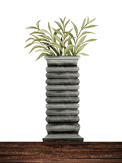 Cindy Jacobs CIN3366 - CIN3366 - Gray Vase - 12x16 Gray Pot, Vase, Greenery, Still Life, Contemporary from Penny Lane