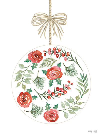 Cindy Jacobs CIN3383 - CIN3383 - Christmas Ornament IV - 12x16 Christmas Ornament, Christmas, Holidays, Ornament, Flowers, Red Flowers, Berries from Penny Lane