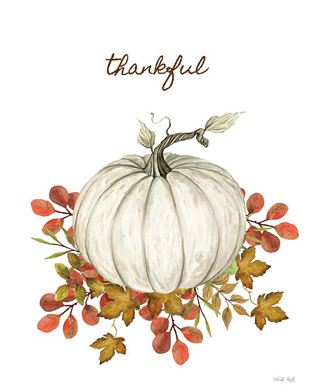 Cindy Jacobs CIN3406 - CIN3406 - Thankful Pumpkin - 12x16 Thankful, Pumpkin, White Pumpkin, Fall, Autumn, Leaves, Typography, Signs from Penny Lane