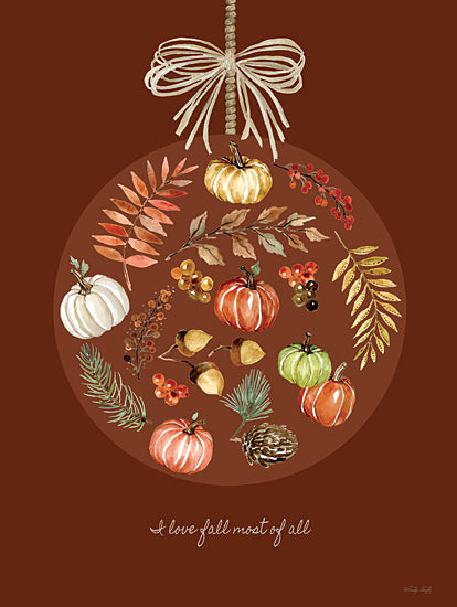Cindy Jacobs CIN3426 - CIN3426 - I Love Fall Ornament - 12x16 I Love Fall Most of All, Fall Ornament, Ornament, Pumpkins, Acorns, Fall Icons, Nature, Signs from Penny Lane