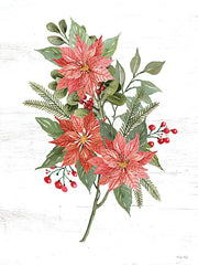 CIN3449LIC - Poinsettia Christmas Botanical - 0