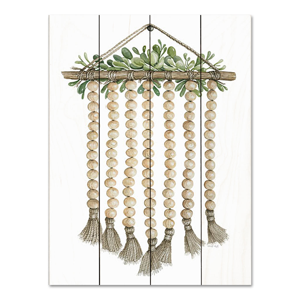 Cindy Jacobs CIN3480PAL - CIN3480PAL - Beaded Wall Hanging - 12x16 Bohemian, Beads, Wall Hanging, Greenery, Decorative from Penny Lane