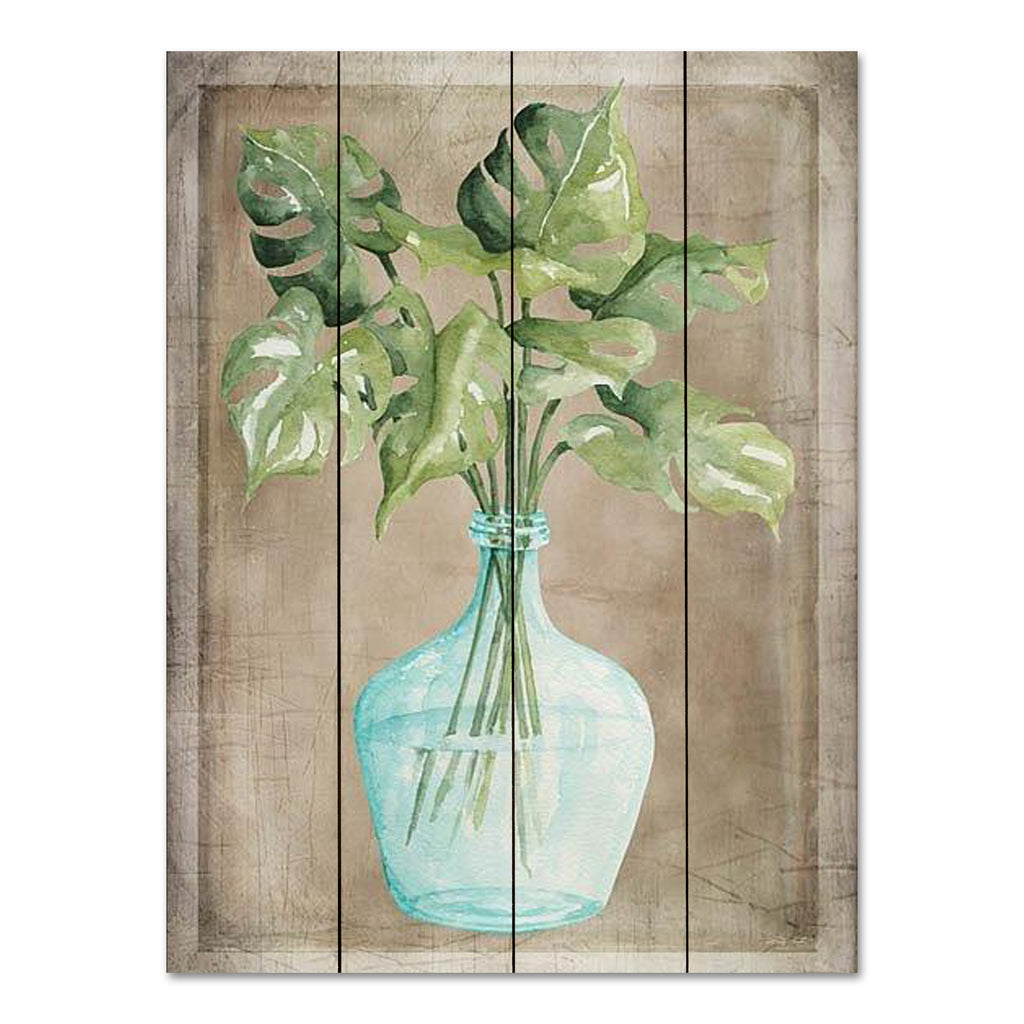 Cindy Jacobs CIN3482PAL - CIN3482PAL - Pretty Palms I - 12x16 Palm Leaves, Vase, Tropical, Coastal, Antique Frame, Decorative from Penny Lane