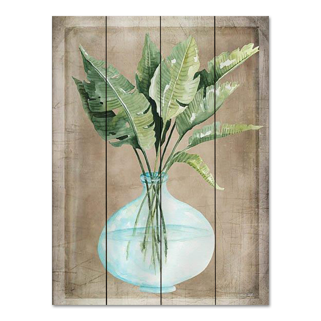 Cindy Jacobs CIN3483PAL - CIN3483PAL - Pretty Palms II - 12x16 Palm Leaves, Vase, Tropical, Coastal, Antique Frame, Decorative from Penny Lane