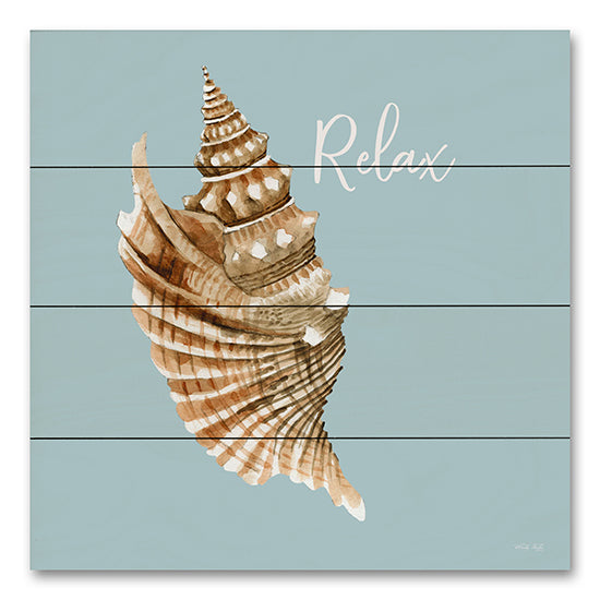 Cindy Jacobs CIN3536PAL - CIN3536PAL - Relax Seashell - 12x12 Relax, Seashell, Shell, Coastal, Signs, Leisure from Penny Lane