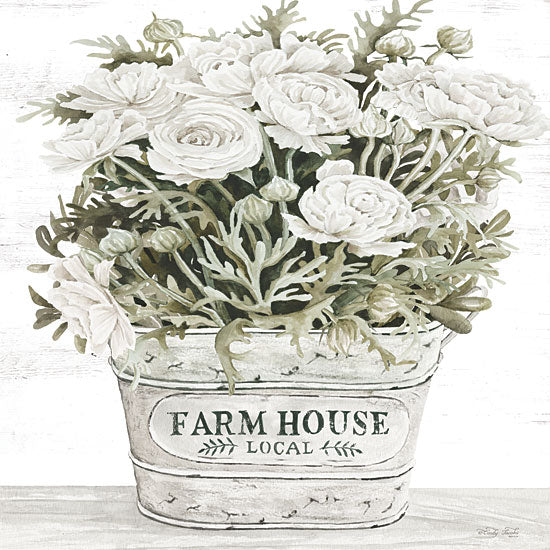 Cindy Jacobs CIN3590 - CIN3590 - Farm House Flowers - 12x12 Flowers, Greenery, Galvanized Pail, Cottage/Country, Spring, Farmhouse Local, Typography, Signs from Penny Lane