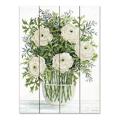 CIN3671PAL - Ranunculus on White - 12x16