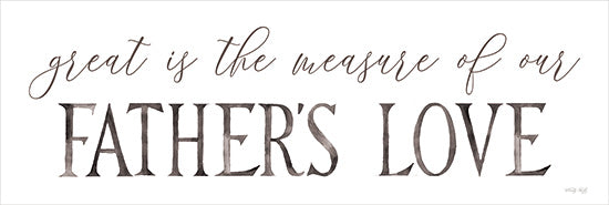 Cindy Jacobs CIN3707 - CIN3707 - Father's Love - 18x6 Religious, Great is the Measure of Our Father's Love, God, Typography, Signs from Penny Lane