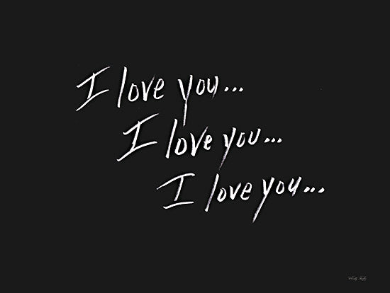 Cindy Jacobs CIN3720 - CIN3720 - I Love You… - 16x12 Inspirational, I Love You, Typography, Signs, Textual Art, Black & White, Chalkboard from Penny Lane