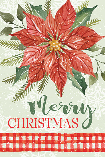 Cindy Jacobs CIN3737 - CIN3737 - Poinsettia Merry Christmas  - 12x18 Christmas, Holidays, Poinsettias, Christmas Flower, Flower, Merry Christmas, Typography, Signs from Penny Lane