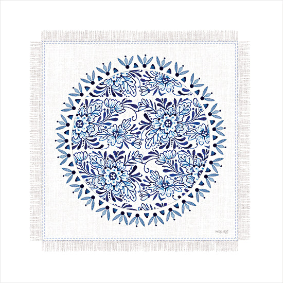 Cindy Jacobs CIN3838 - CIN3838 - Chinoiserie Circle I - 12x12 Pattern, Chinoiserie, Blue & White, Chinese Technique, Chinese Style in Art, Global Inspired from Penny Lane