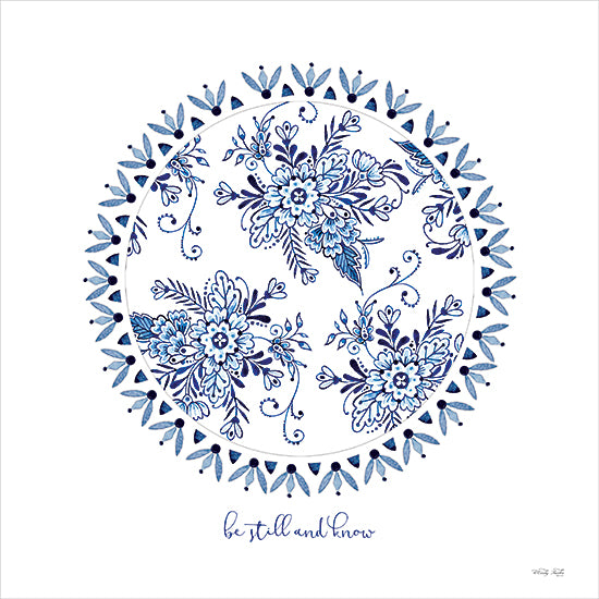 Cindy Jacobs CIN3850 - CIN3850 - Chinoiserie Be Still and Know - 12x12 Chinoiserie, Blue & White China, European, Global Inspired, Be Still and Know, Typography, Signs, Patterns from Penny Lane