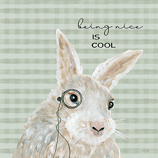 Cindy Jacobs CIN3899 - CIN3899 - Being Nice is Cool Bunny - 12x12 Inspiritional, Rabbit, Bunny, Being Nice is Cool, Typography, Signs, Textual Art, Children from Penny Lane