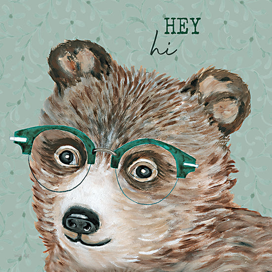 Cindy Jacobs CIN3900 - CIN3900 - Hey, Hi Bear - 12x12 Inspiritional, Bear, Hey Hi, Typography, Signs, Textual Art, Children from Penny Lane