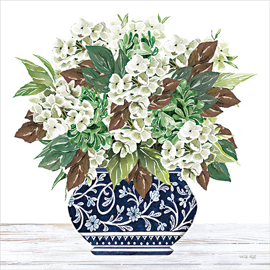 Cindy Jacobs CIN3917 - CIN3917 - Sunday Blooms - 12x12 Flowers, Greenery, Leaves, Blue & White Vase, Bouquet, Sunday Blooms, Decorative from Penny Lane