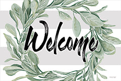 CIN3924 - Welcome Leaves Wreath - 18x12