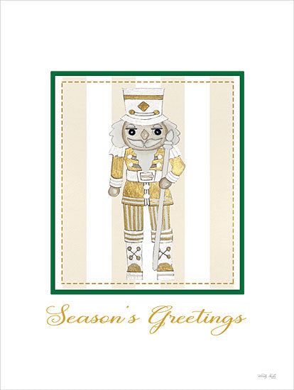 Cindy Jacobs CIN3940 - CIN3940 - Season's Greetings Nutcracker - 12x16 Christmas, Holidays, Nutcracker, Season's Greetings, Typography, Signs, Textual Art, Framed Art from Penny Lane