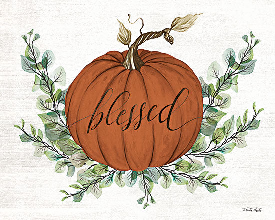 Cindy Jacobs CIN3956 - CIN3956 - Blessed Pumpkins  - 12x16 Fall, Inspirational, Blessed, Typography, Signs, Textual Art, Pumpkin, Greenery from Penny Lane