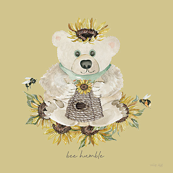 Cindy Jacobs CIN3970 - CIN3970 - Baby Bear - Bee Humble - 12x12 Baby, Baby's Room, New Baby, Bear, Baby Bear, Baby Cub, Bee Humble, Typography, Signs, Bees, Sunflowers, Fall from Penny Lane