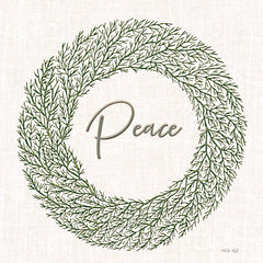 CIN3999 - Peace Embroidery Wreath - 12x12