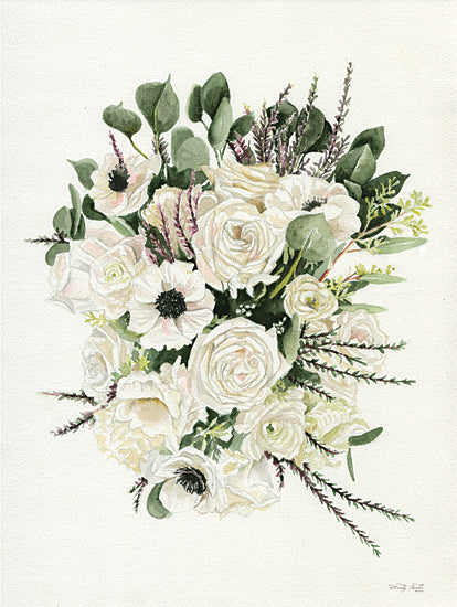 Cindy Jacobs CIN4118 - CIN4118 - White Bouquet - 12x16 Flowers, White Flowers, Greenery, Bouquet, Spring, Spring Flowers, French Country from Penny Lane