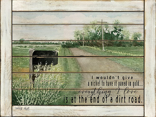 Cindy Jacobs CIN664 - The End of a Dirt Road - Road, Mailbox, Inspirational, Landscape from Penny Lane Publishing