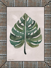 CIN676 - Monstera Leaf Galvanized - 12x16