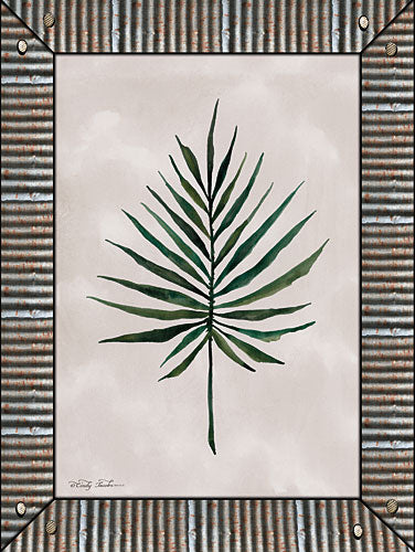 Cindy Jacobs CIN677 - Palm Leaf Galvanized - Botanical, Leaf, Metal from Penny Lane Publishing