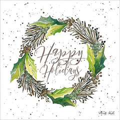 CIN687 - Happy Holidays Wreath - 12x12