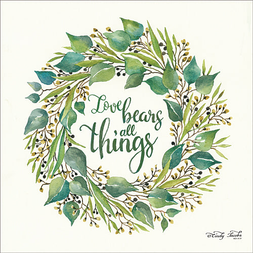 Cindy Jacobs CIN701 - Love Bears All Things Eucalyptus Wreath - Eucalyptus, Wreath, Love from Penny Lane Publishing