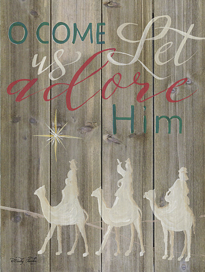 Cindy Jacobs CIN741 - O Come Let Us Adore Him - Holiday, Nativity, Kings, Calligraphy from Penny Lane Publishing