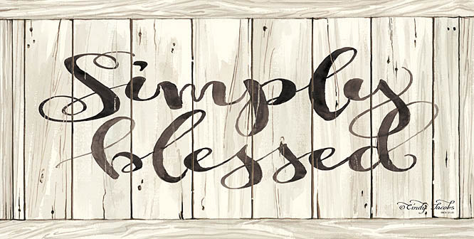Cindy Jacobs CIN755 - Simply Blessed - Typography, Blessed, Script from Penny Lane Publishing