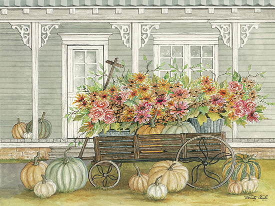 Cindy Jacobs CIN830 - Fall Wagon - Wagon, Autumn, House, Porch, Pumpkins from Penny Lane Publishing