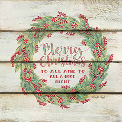 CIN863 - Merry Christmas Candy Cane Wreath