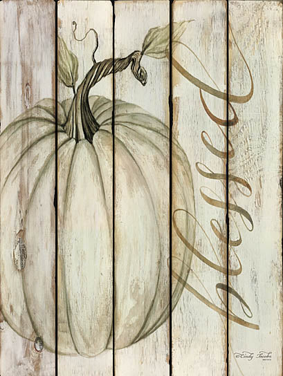 Cindy Jacobs CIN884 - Blessed Pumpkin - Blessed, Autumn, Pumpkin, Wood Planks from Penny Lane Publishing