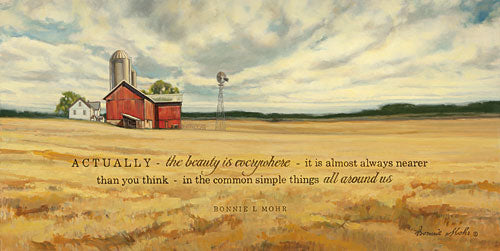 Bonnie Mohr COW317 - The Beauty - Farm, Barn, Field, Motivating, Landscape from Penny Lane Publishing